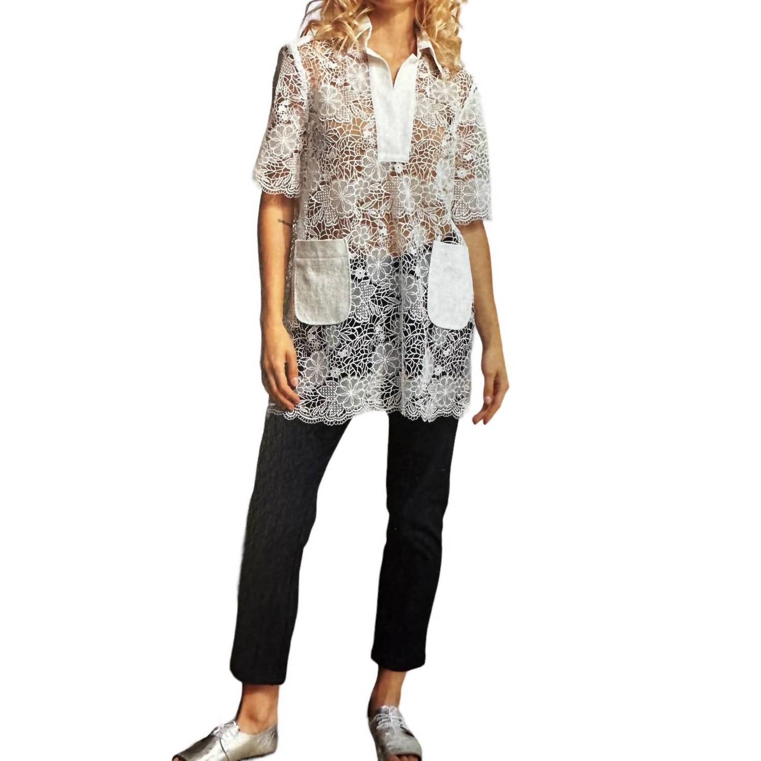 New Ny 77 Design Grace Top In White